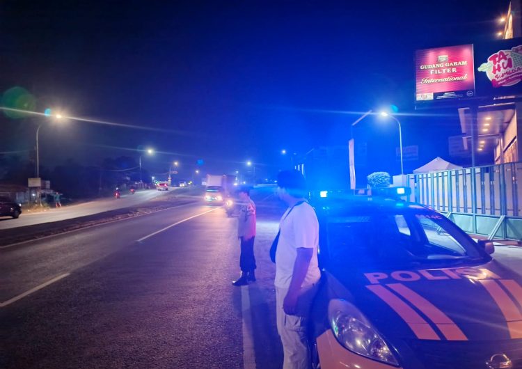 Antisipasi Gukamtibmas Pada Malam Hari, Polsek Gunungguruh Tingkatkan Patroli di Malam Hari