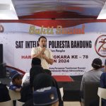 Sat Intelkam Polresta Bandung Berbagi dan Bermain Dengan Puluhan Anak Yatim