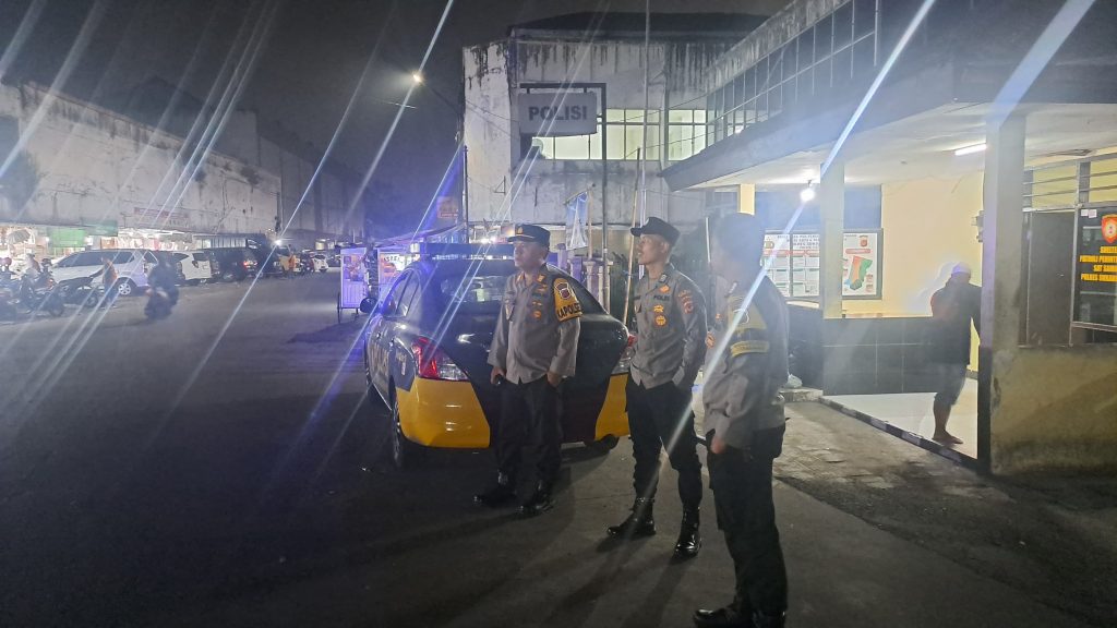 Polsek Citamiang Tingkatkan Patroli Strong Point Antisipasi Gangguan Kamtibmas Di Malam Hari