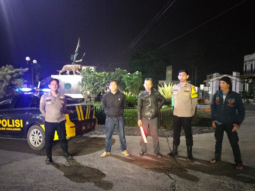 Patroli Strong Point Malam Hari Wujudkan Situasi Kamtibmas Yang Aman Dan Kondusif