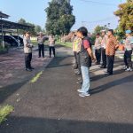 Kegiatan Rutinitas gatur pagi Personil Polsek Cisaat Polres Sukabumi Kota