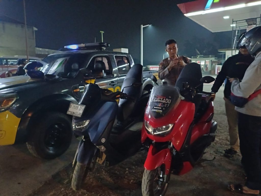 Cegah Balapan Liar, Unit Patroli Polsek Cangkuang, Lakukan KRYD Malam