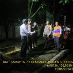 Polsek Baros Efektifkan Patroli Malam dalam Tingkatkan Harkamtibmas melalui Sambang Kemenhub Terminal