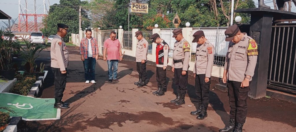 Polsek Citamiang Gelar Apel Pagi Sebagai Bentuk Kedisiplinan