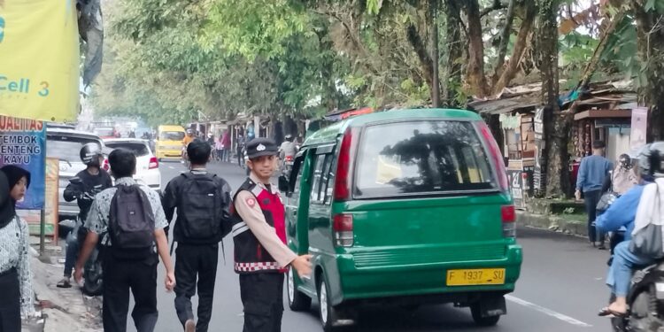 Gatur Pagi Hari Polsek Citamiang Sebagai Bentuk Pelayanan Kepada Masyarakat