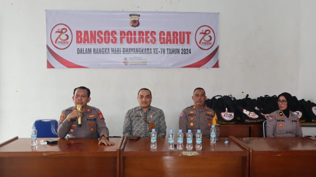 Peringati Momentum Hari Bhayangkara Polres Garut Salurkan Bantuan Sosial Untuk Masyarakat Yang Membutuhkan