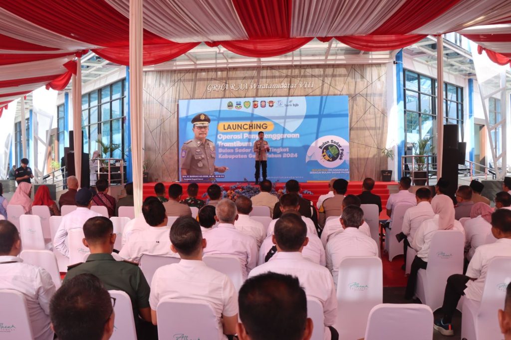 Kapolres Garut Hadiri Launching Operasi Tramtibum Dan Bulan Sadar Pajak Kabupaten Garut