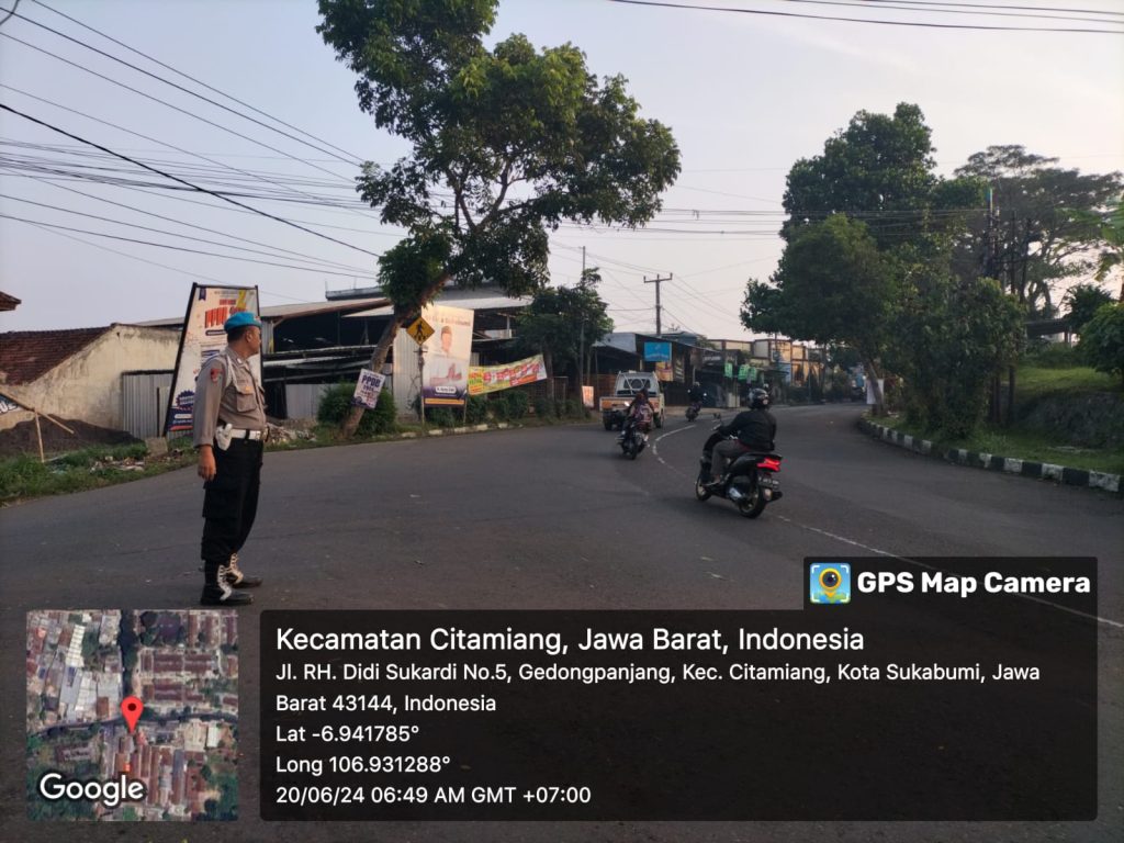 Gatur Pagi Hari Polsek Citamiang Sebagai Bentuk Pelayanan Kepada Masyarakat