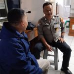 Bhabinkamtibmas Polsek Cikole Laksanakan Giat Sambang Dengan Satpam