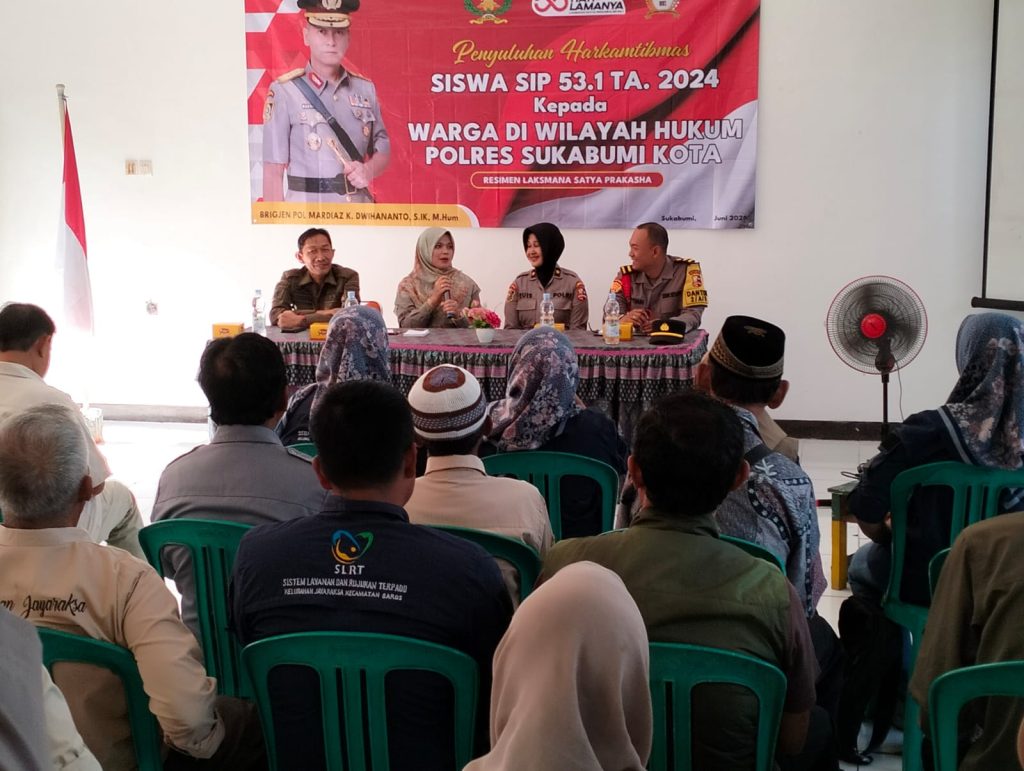 Siswa SIP 53.1 T.A 2024 Efektifkan Bimbingan dan Penyuluhan Warga Jayaraksa Berikan Edukasi Harkamtibmas