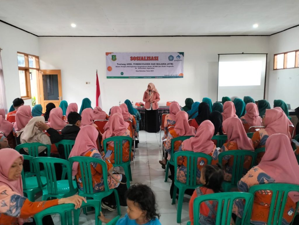 Giat Monitoring Sosialisasi Tentang TAM (Aids, tubercolosis, dan Malaria) Aula Kelurahan Jayaraksa