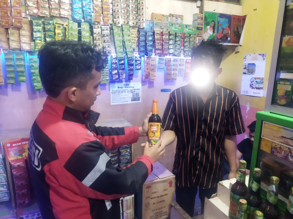 Cipta Kondisi, Polsek Citamiang Gelar Operasi Minuman Keras (Miras)