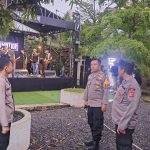 Kapolsek Citamiang Gelar Apel Pengamanan Kegiatan Hari Musik Keras Di Bumi Arsa Café Kecamatan Citamiang Kota Sukabumi.