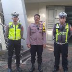 Kapolsek Sukabumi gelar Pengamanan Minggu Kasih Kebaktian Ibadah Minggu Pagi di Gereja GKI Penginjil Sukabumi.