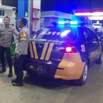 Personil Polsek Sukalarang Laksanakan Patroli Ke SPBU