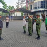 Semangat dan Antusias, Polsek Baros Tingkatkan Penyuluhan dan Bimbingan Kemampuan Anggota Linmas