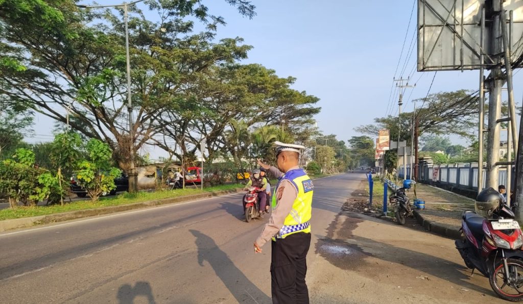 Wujudkan Kamtibcarlantas, Polsek Baros efektifkan personil laksanakan Gatur pagi