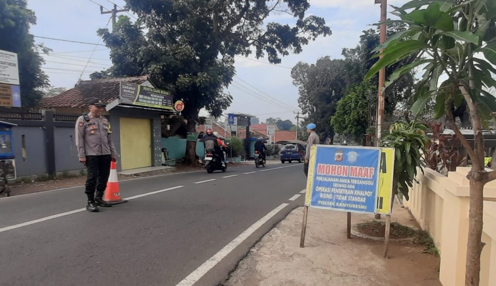 Polsek Banyuresmi Wujudkan Garut Bebas Knalpot Brong