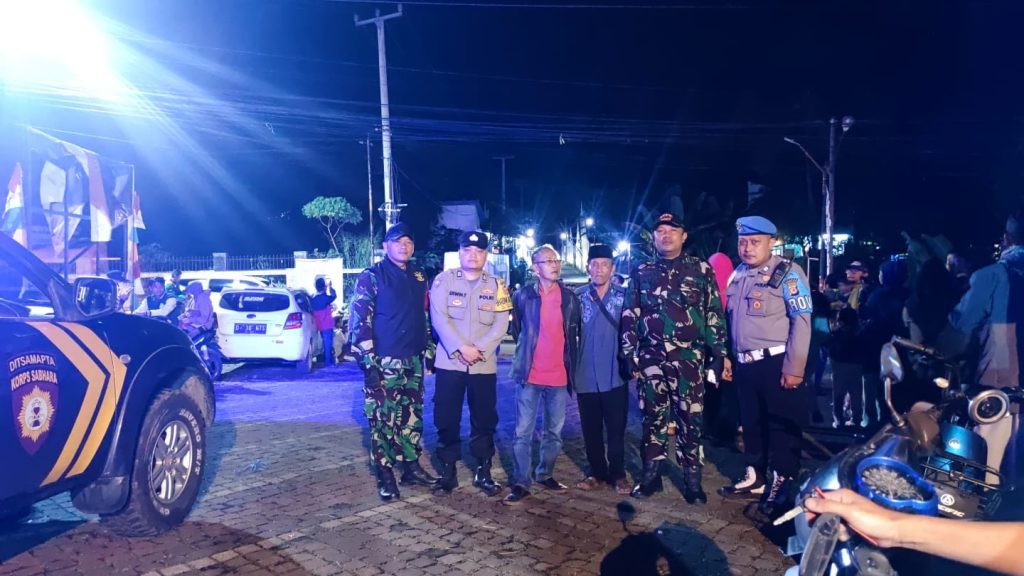 Ciptakan Kamtibmas Aman Kondusif,Polsek Sukaraja Gelar Patroli Gabungan