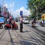 Kegiatan Rutinitas gatur pagi Personil Polsek Cisaat  Polres Sukabumi Kota