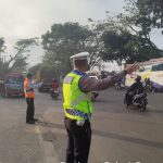 Wujudkan tertib lalulintas. Polsek baros dengan Kemenhub tingkatkan pelayanan gatur pagi