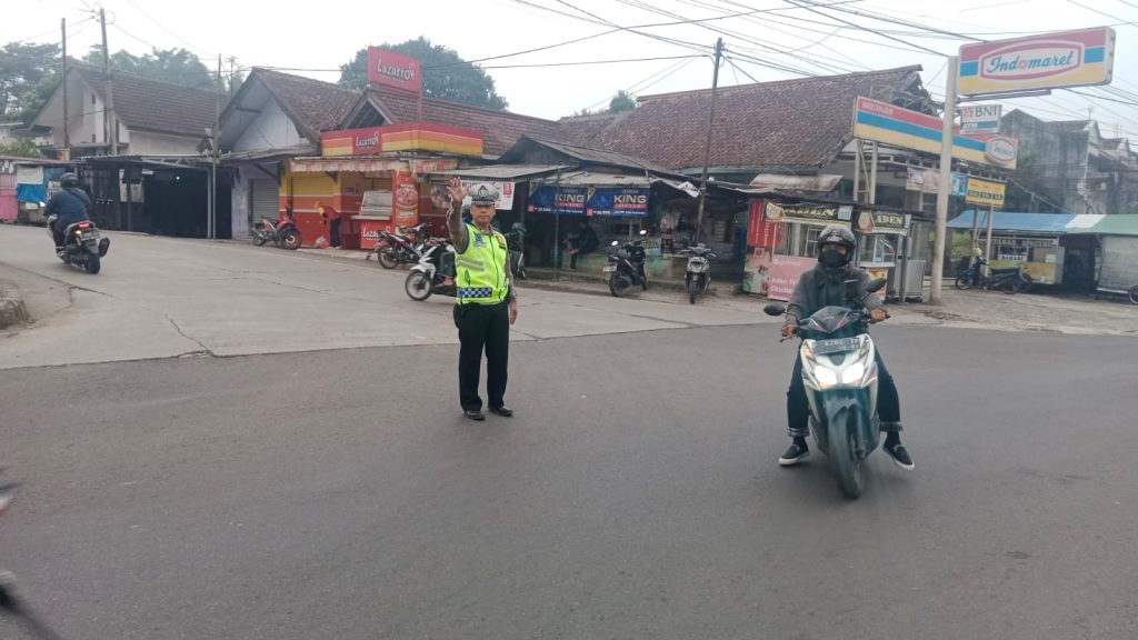 Wujudkan Kamtibcarlantas, Polsek Baros efektifkan personil laksanakan Gatur pagi