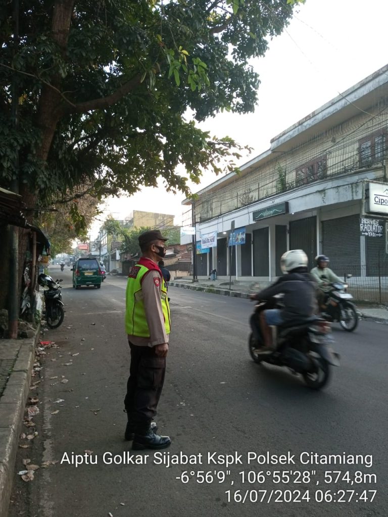 Gatur Pagi Hari, Polsek Citamiang Sebagai Bentuk Pelayanan Kepada Masyarakat