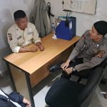 Guna menciptakan keamanan dan kondusif, Kapolsek Citamiang Patroli Dialogis dan Sambangi Security SPBU Pertamina Kota Sukabumi.