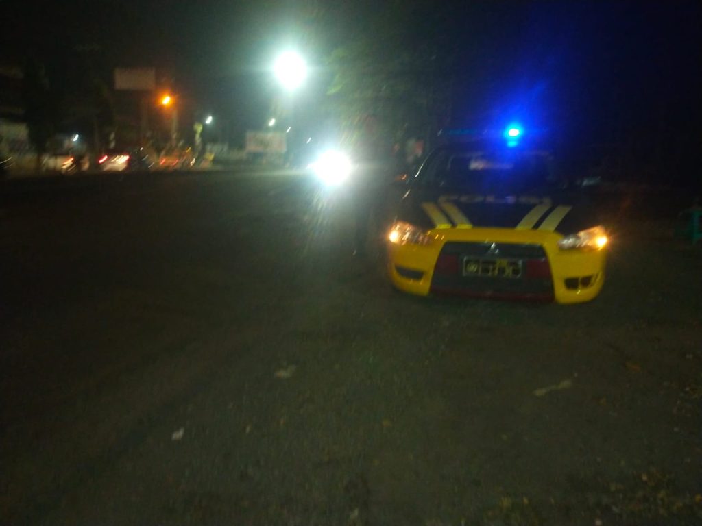 KRYD Patroli malam. Polsek baros berikan rasa aman kepada masyarakat dimalam hari