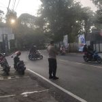 Polsek Gunungpuyuh rutin laksanakan Gatur Pagi, Agar Terciptanya Kamseltibcar Lantas dipagi hari diwilayah hukum Polsek Gunungpuyuh