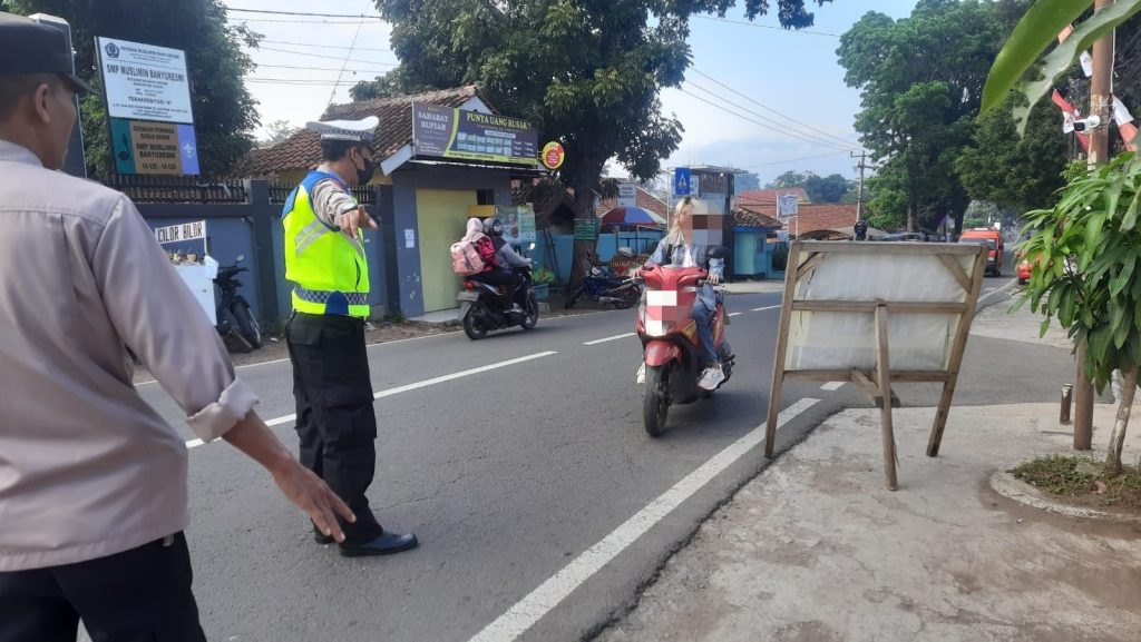 Operasi Patuh Lodaya 2024, Polsek Banyuresmi Kembali Jaring Pengguna Knalpot Brong