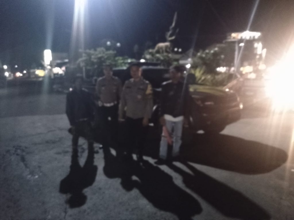 Patroli Strong Point Malam Hari Wujudkan Situasi Kamtibmas Yang Aman Dan Kondusif