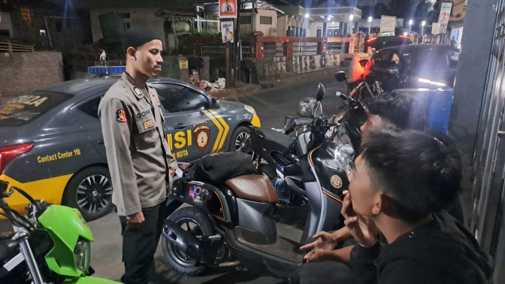 Antisipasi Terjadinya Gangguan Kamtibmas Kapolsek Citamiang Gelar Patroli KRYD.