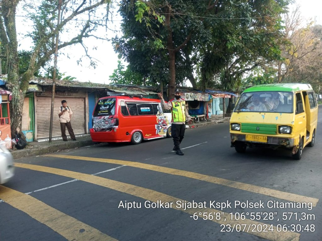 Gatur Pagi Hari, Polsek Citamiang Sebagai Bentuk Pelayanan Kepada Masyarakat