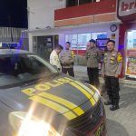 Guna menciptakan keamanan dan kondusif, Kapolsek Citamiang Patroli Dialogis dan Sambangi Security SPBU Pertamina Kota Sukabumi.