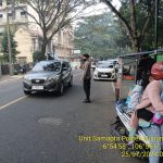 Polsek Gunungpuyuh rutin laksanakan Gatur Pagi, Agar Terciptanya Kamseltibcar Lantas dipagi hari diwilayah hukum Polsek Gunungpuyuh