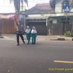 Polsek Gunungpuyuh rutin laksanakan Gatur Pagi, Agar Terciptanya Kamseltibcar Lantas dipagi hari diwilayah hukum Polsek Gunungpuyuh