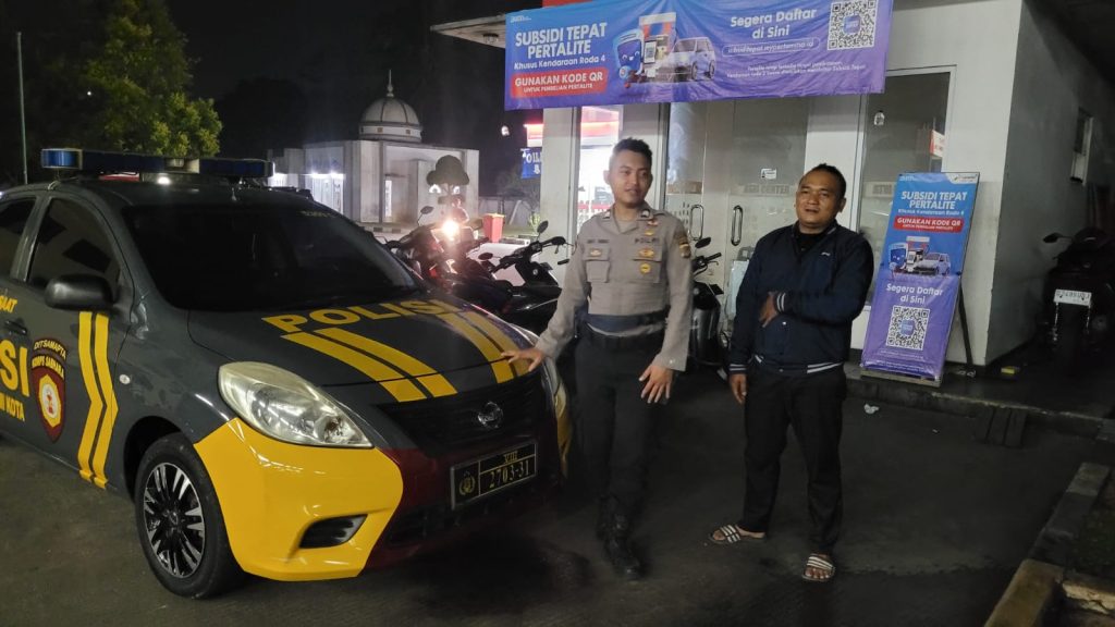 Patroli Biru Polsek  Cisaat Cegah Gangguan Kamtibmas