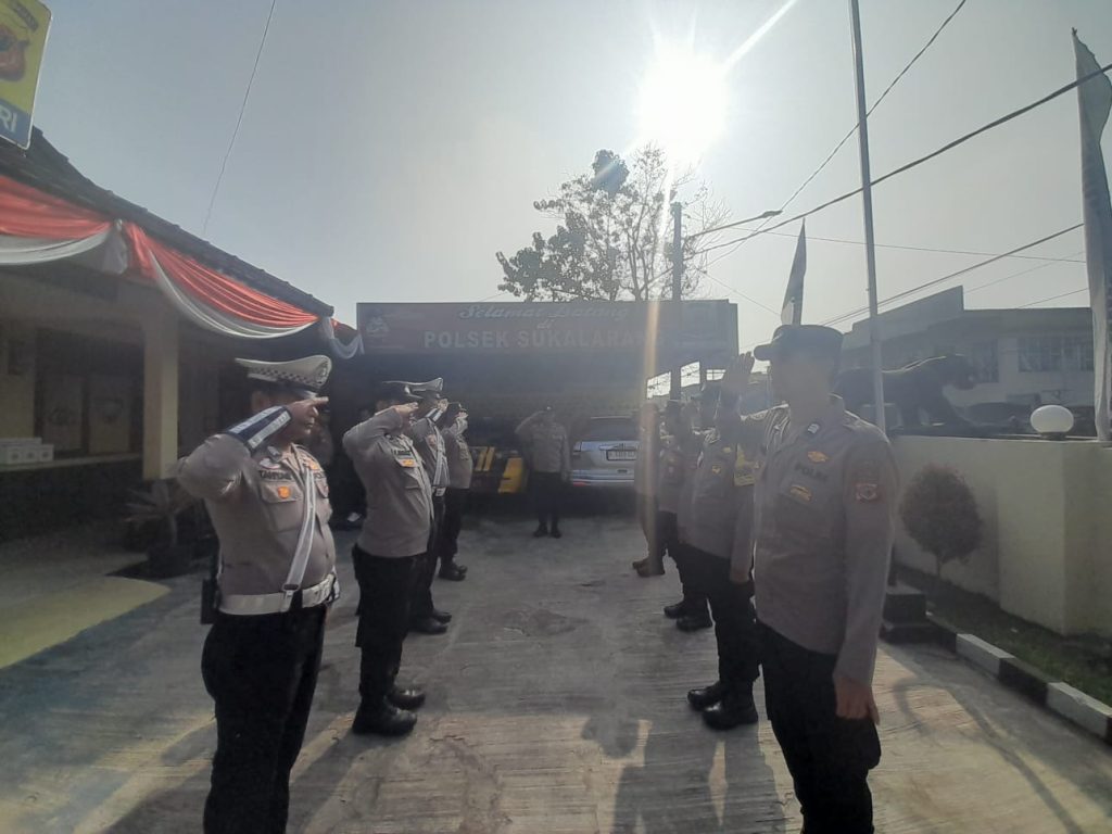 SERAH TERIMA PIKET PENJAGAAN & PIKET FUNGSI POLSEK SUKALARANG POLRES SUKABUMI KOTA