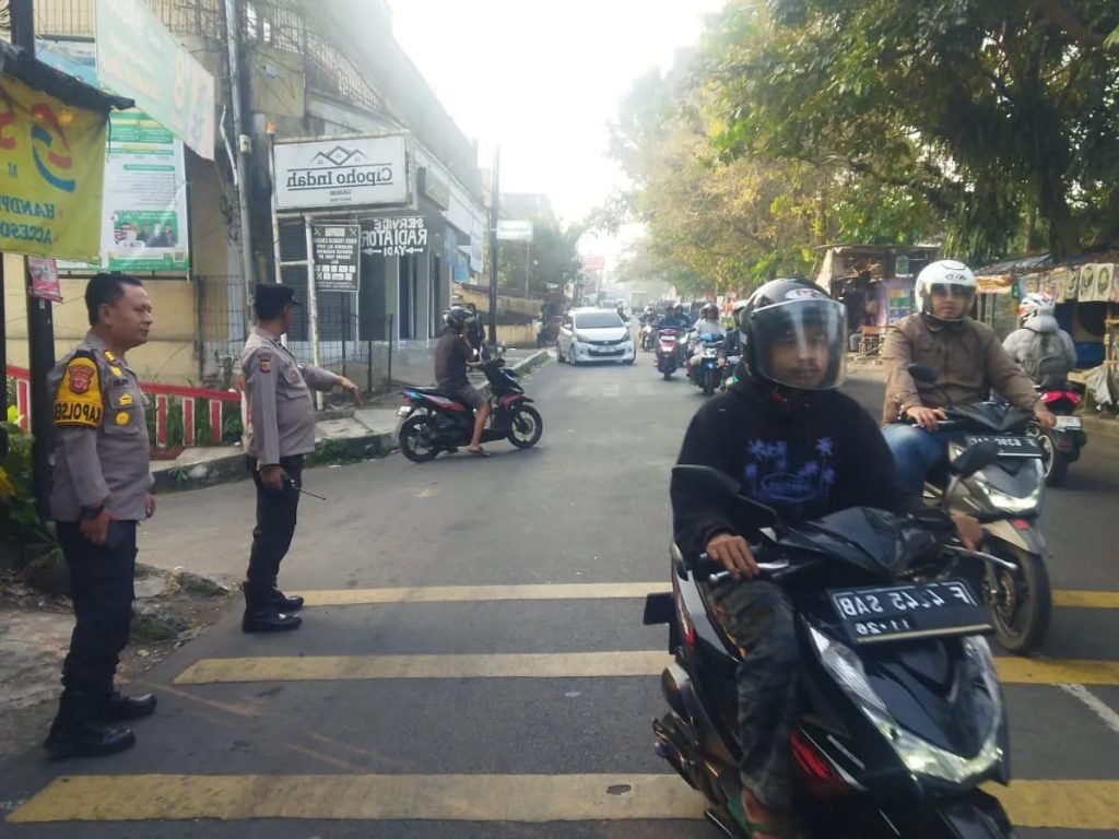 Gatur Pagi Hari, Polsek Citamiang Sebagai Bentuk Pelayanan Kepada Masyarakat