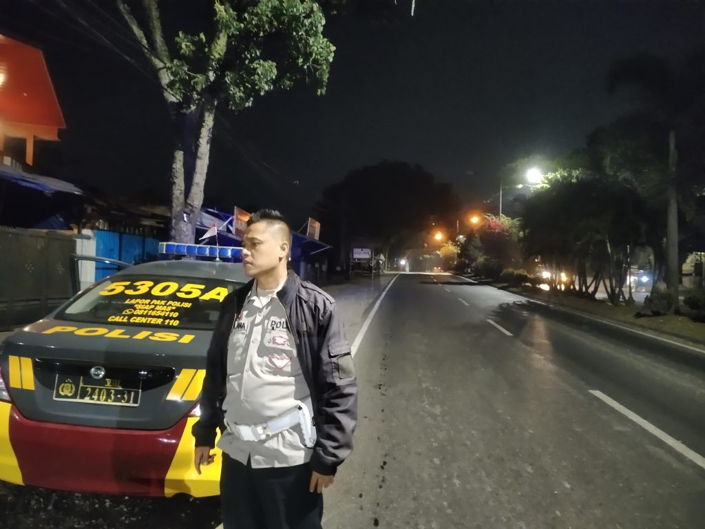 Polsek Baros Efektifkan Patroli Dini hari Antisipasi Gangguan Kamtibmas,