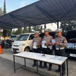 Satlantas Polres Garut Amankan 9 Kendaraan Travel Ilegal