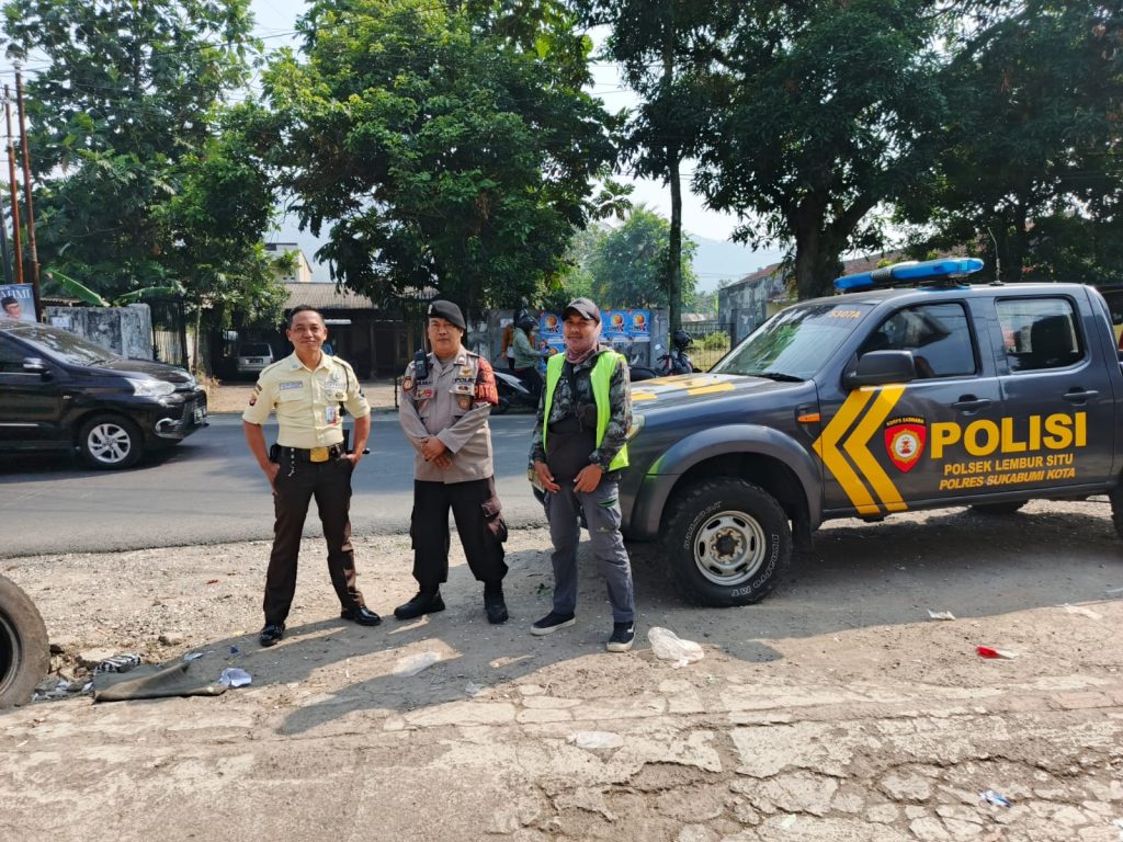 Sambangi  Petugas Satpam, Sampaikan Himbauan Kamtimbas