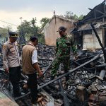 Kapolsek Sukaraja Cek Lokasi Kebakaran Rumah