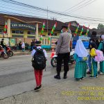 Pastikan Keselamatan Murid Sekolah, Personil Sektor Sukalarang Gatur Lalin Pagi