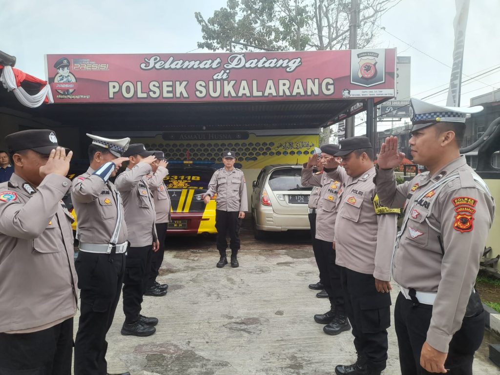 SERAH TERIMA PIKET PENJAGAAN & PIKET FUNGSI POLSEK SUKALARANG POLRES SUKABUMI KOTA