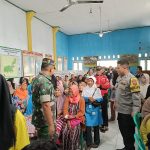 Bhabinkamtibmas Polsek Sukaraja Polres Sukabumi Kota Melaksanakan Kegiatan Monitoring Pembagian Bantuan Beras