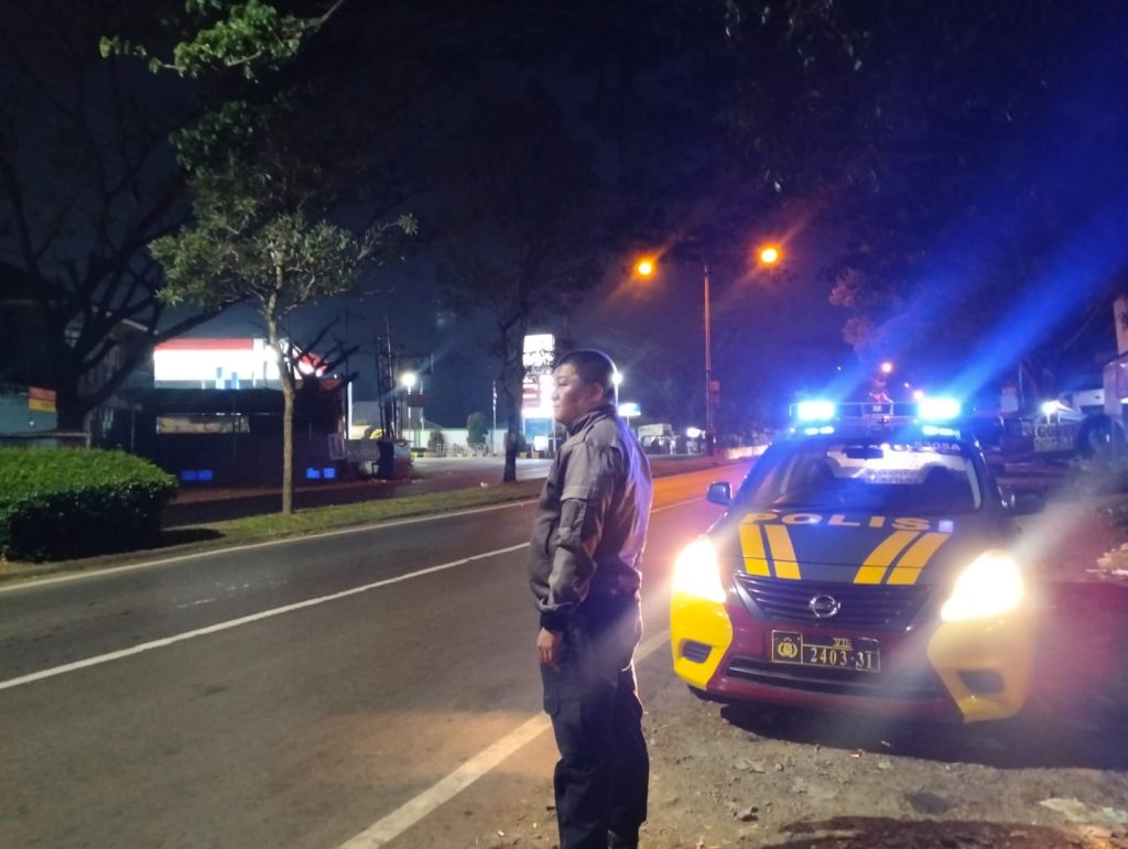 Polsek baros efektifkan patroli malam body system Antisipasi gangguan kamtibmas