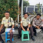 Sambangi  Petugas Satpam, Sampaikan Himbauan Kamtimbas