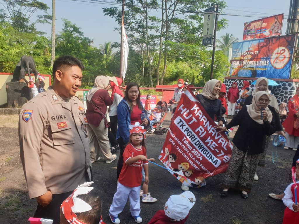 Polsek Kebonpedes Menerima Kunjungan TK Dwi Guna Desa Cikaret